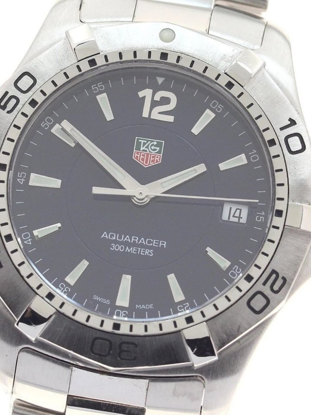 TAG HEUER Aqua racer WAF1113 Date Navy Dial Quartz Men's Watch_956040